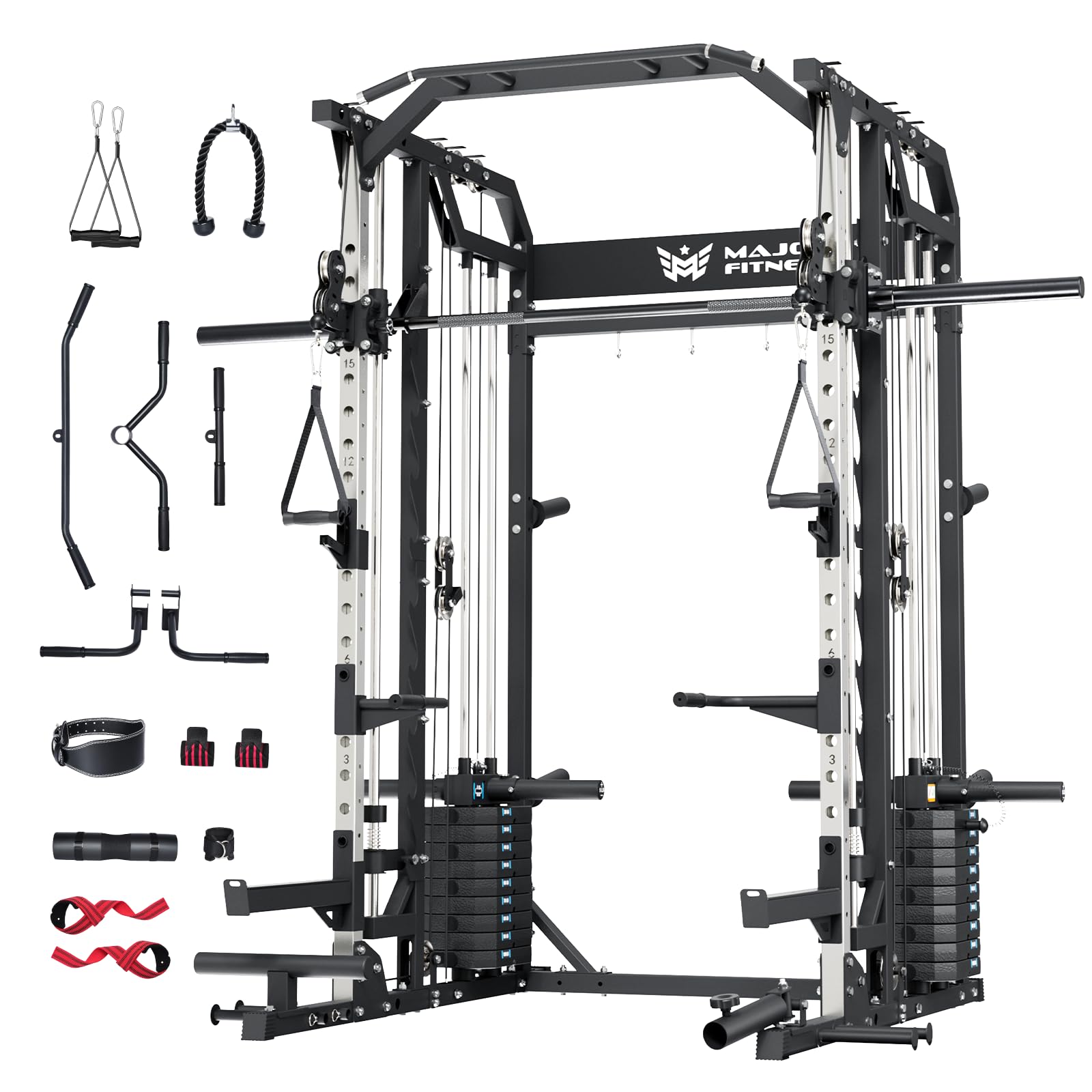 Amazon.com: Major Fitness Drone2 Advanced Training Smith Machine